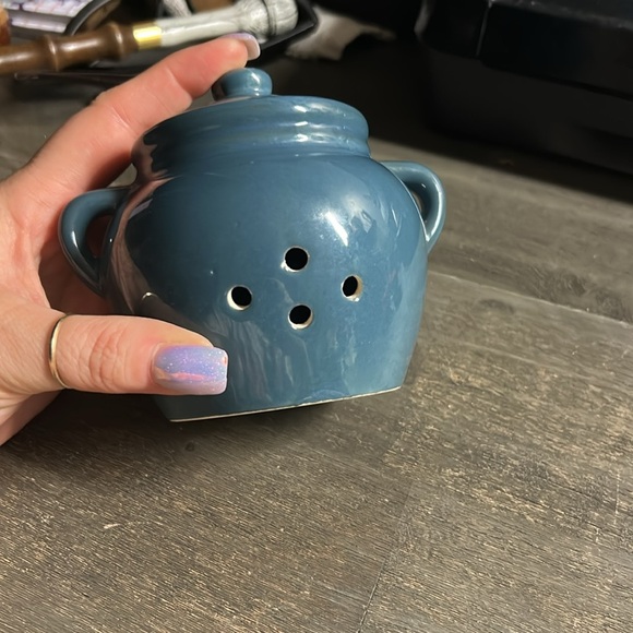 Blue Ceramic Garlic Keeper - Picture 4 of 5